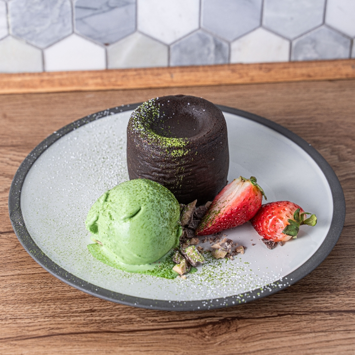 Recipe: Chocolate Matcha Lava Cake